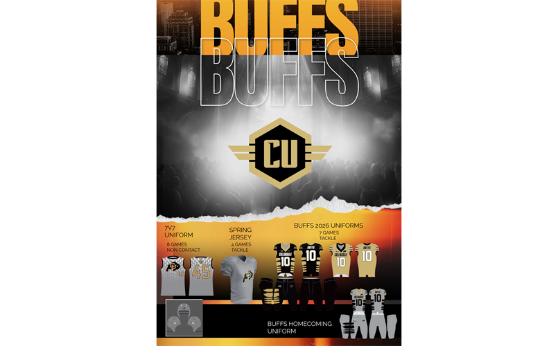 Buffs Uniforms for the 2026 Season Spring and Fall
